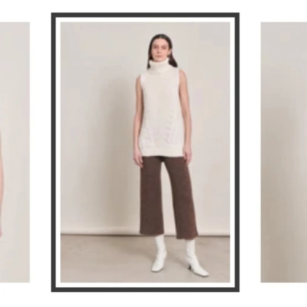 ELEVEN SIX Ivory Taylr Tunic Turtleneck Sleeveless Sweater - Picture 9 of 14